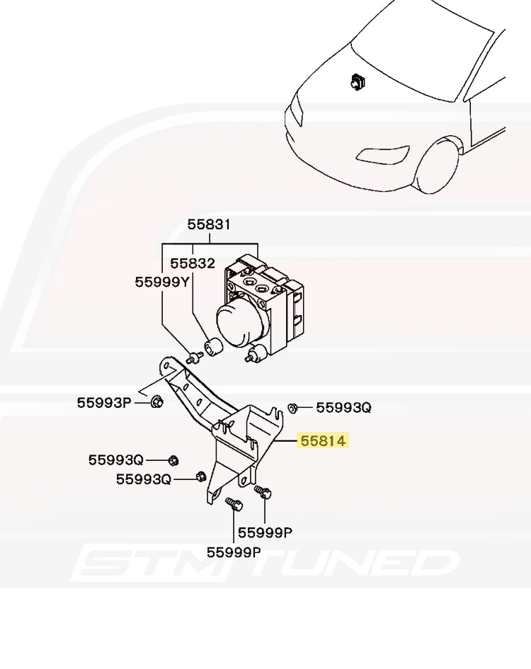 MR475119 OEM Evo 8/9 ABS Modulator Bracket