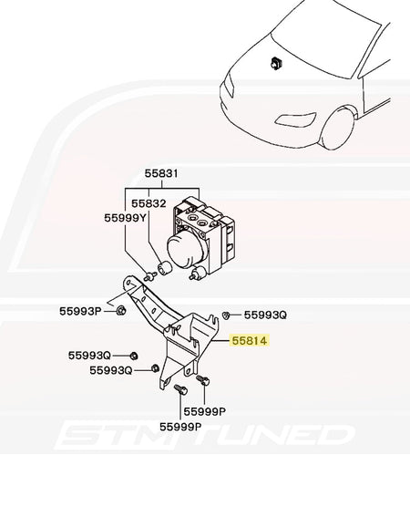 MR475119 OEM Evo 8/9 ABS Modulator Bracket