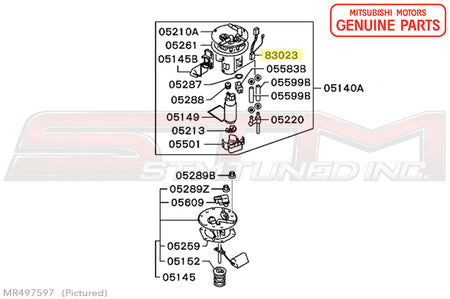 MR497597 Mitsubishi Fuel Pump Harness - Evo 7/8/9
