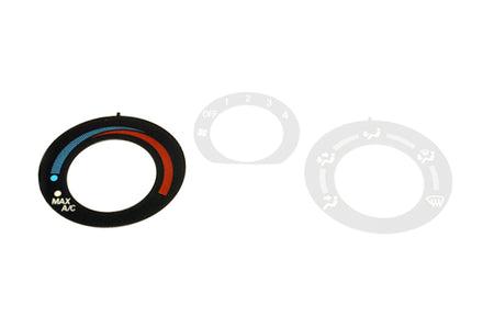 Mitsubishi OEM HVAC Label for Evo 7/8/9 (Left Temperature MR500935)