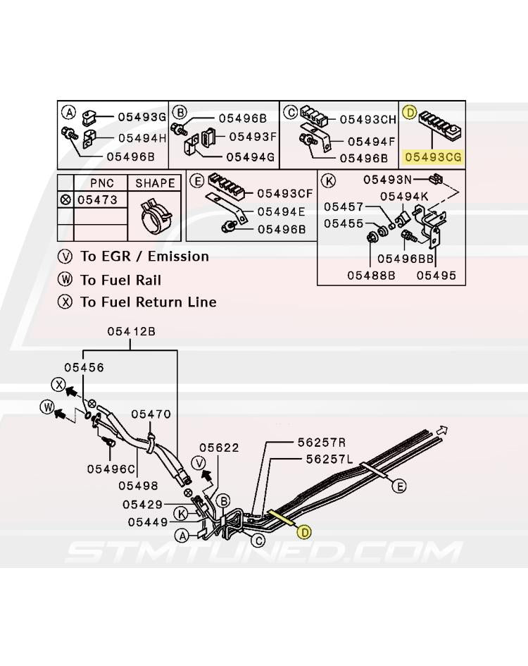 Mitsubishi Evolution 8 Fuel Line Diagram