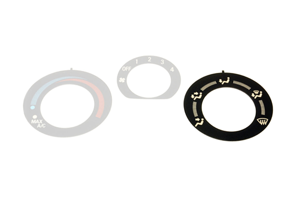 Mitsubishi OEM HVAC Label for Evo 7/8/9 (Right Setting MR568314)
