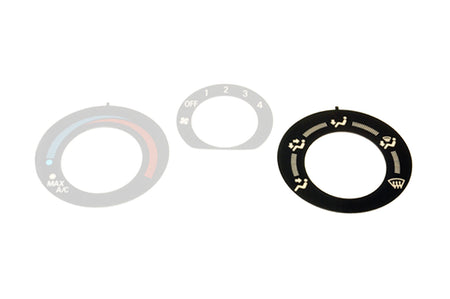 Mitsubishi OEM HVAC Label for Evo 7/8/9 (Right Setting MR568314)