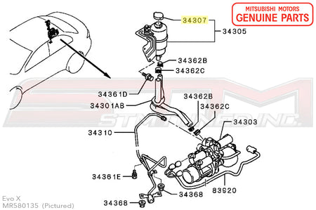 Mitsubishi ACD/AYC Reservoir Cap - Evo 8/9/X