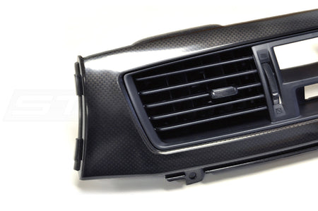 OEM Evo 9 Carbon Fiber Panel (Long Center HVAC / Clock MR654261)