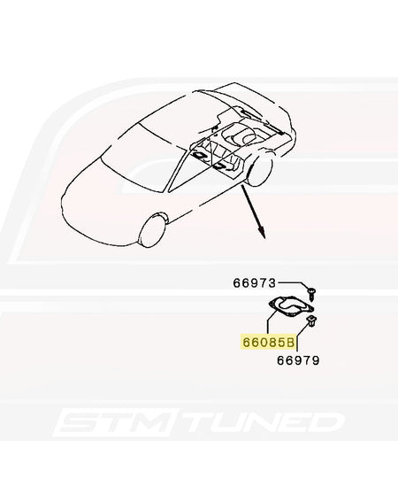 Mitsubishi OEM Fuel Tank Inspection Lid for Evo 8/9 (MR991810)