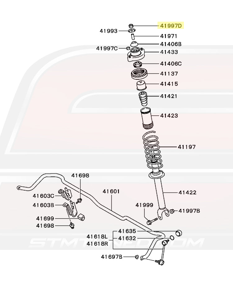 Evo 8/9 Diagram (Fits all Evo 4/5/6/7/8/9)