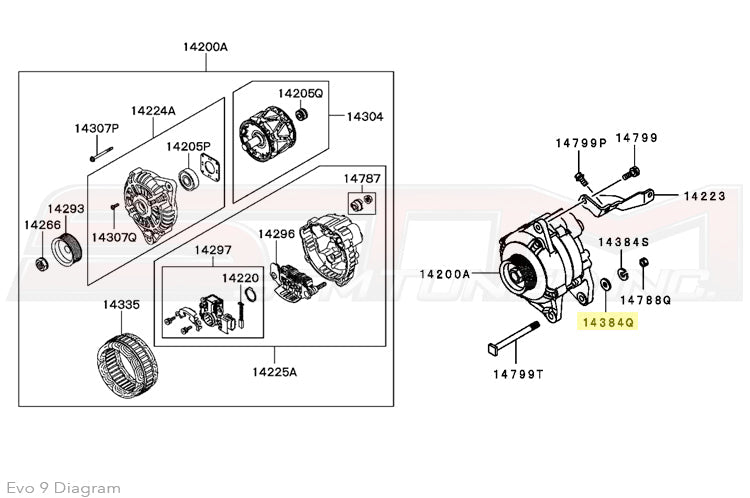 Mitsubishi Evo 9 Alternator Diagram
