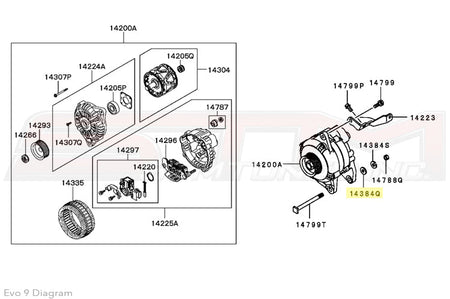 Mitsubishi Evo 9 Alternator Diagram