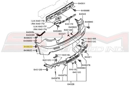 MS452393 Evo X Rear Bumper