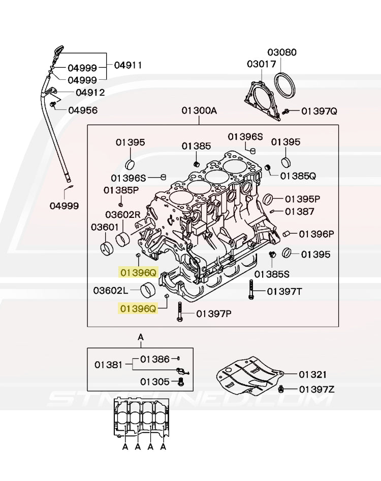Front Case Bushing Diagram for CT9A