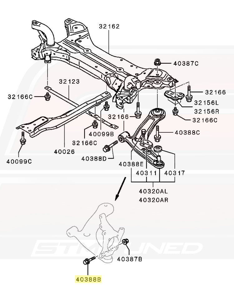 MU000467 40388B Evo X Diagram