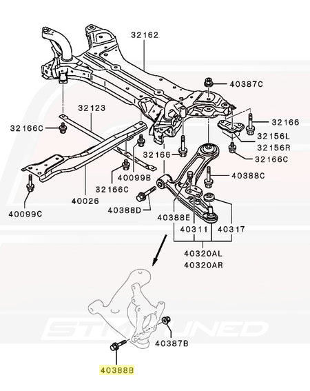 MU000467 40388B Evo X Diagram
