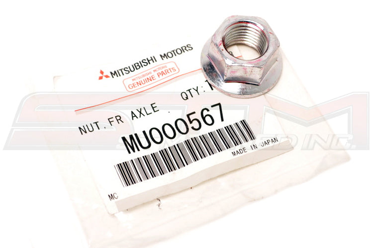 Mitsubishi OEM Front Suspension Lower Arm to Crossmember Nut for Evo X Image © STM Tuned Inc.  Part Number MU000567