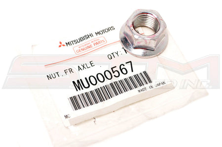 Mitsubishi OEM Front Suspension Lower Arm to Crossmember Nut for Evo X Image © STM Tuned Inc.  Part Number MU000567