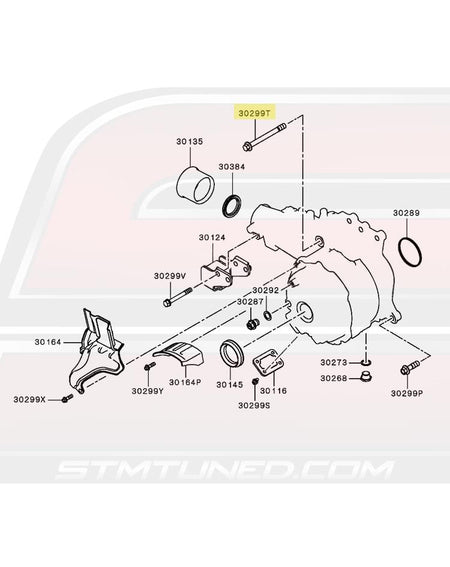 OEM Evo X Transfer Case Diagram