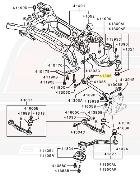 MU000763 41395 Evo X Camber Nut