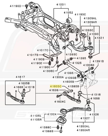 MU000763 41395 Evo X Toe Nut