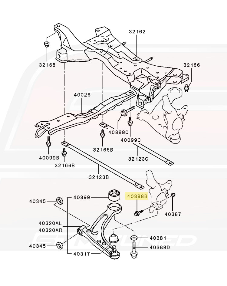 MU140029 40388B Evo 7/8 Front Ball Joint