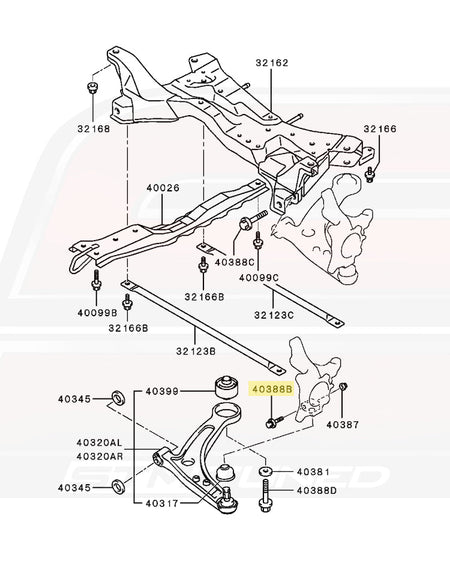 MU140029 40388B Evo 7/8 Front Ball Joint