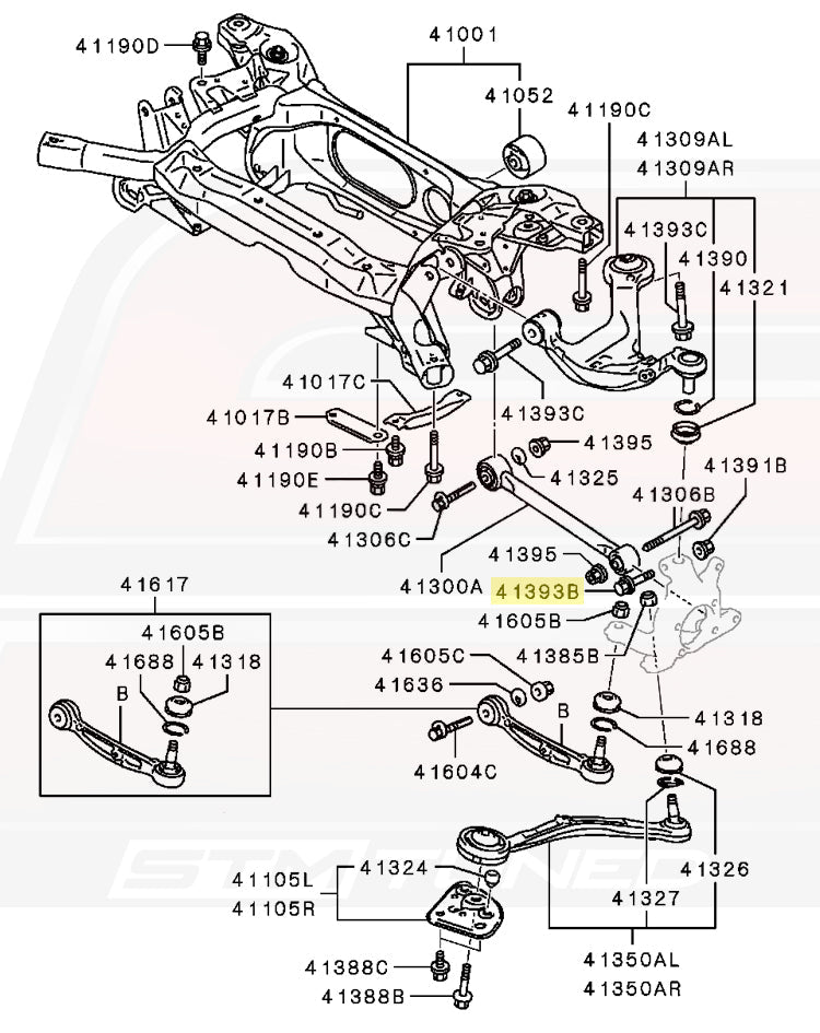 MU140029 41393B Evo X Rear Ball Joint