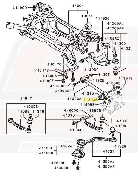 MU140029 41393B Evo X Rear Ball Joint