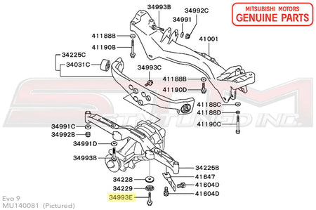 MU140081 Mitsubishi Suspension Bolt - Evo 8/9