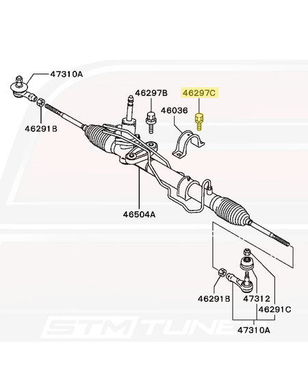JDM Evo 7 Steering Rack
