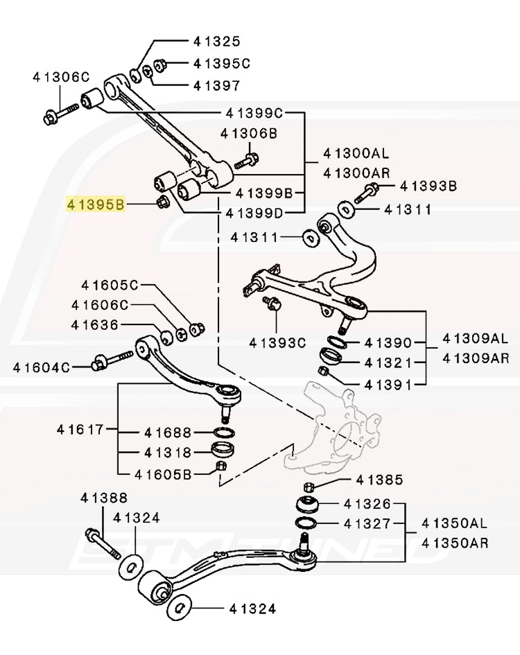 Evo 7/8/9 Rear Suspension Arms