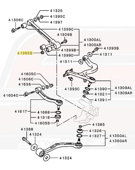 Evo 7/8/9 Rear Suspension Arms
