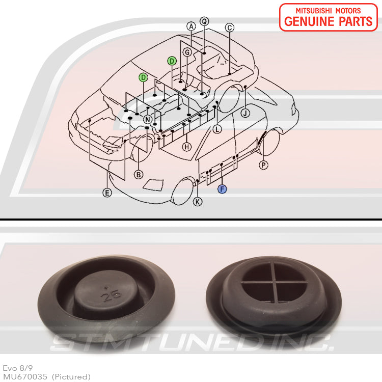 Mitsubishi Body Plugs - Evo 7/8/9