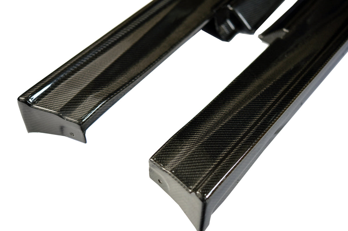 Rexpeed V2 Carbon Fiber Side Skirt Extensions for R35 GTR (N54)