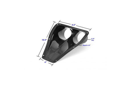 APR Carbon Fiber Universal Air Inlet Duct Dual (NACA-024825)