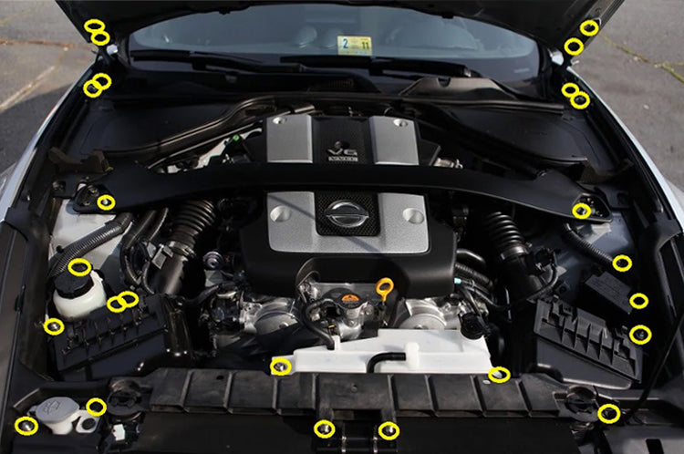 Titanium Engine Kit for Nissan 370Z (NIS-012) Installed