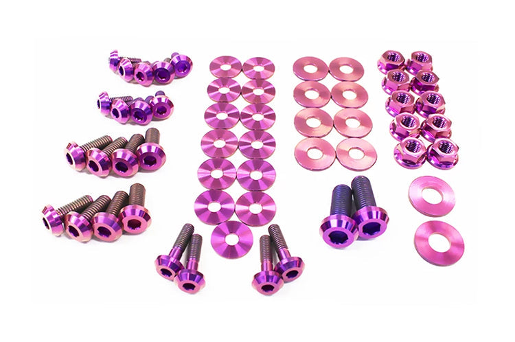 Purple Titanium Engine Bay Bolt Kit for R35 GTR