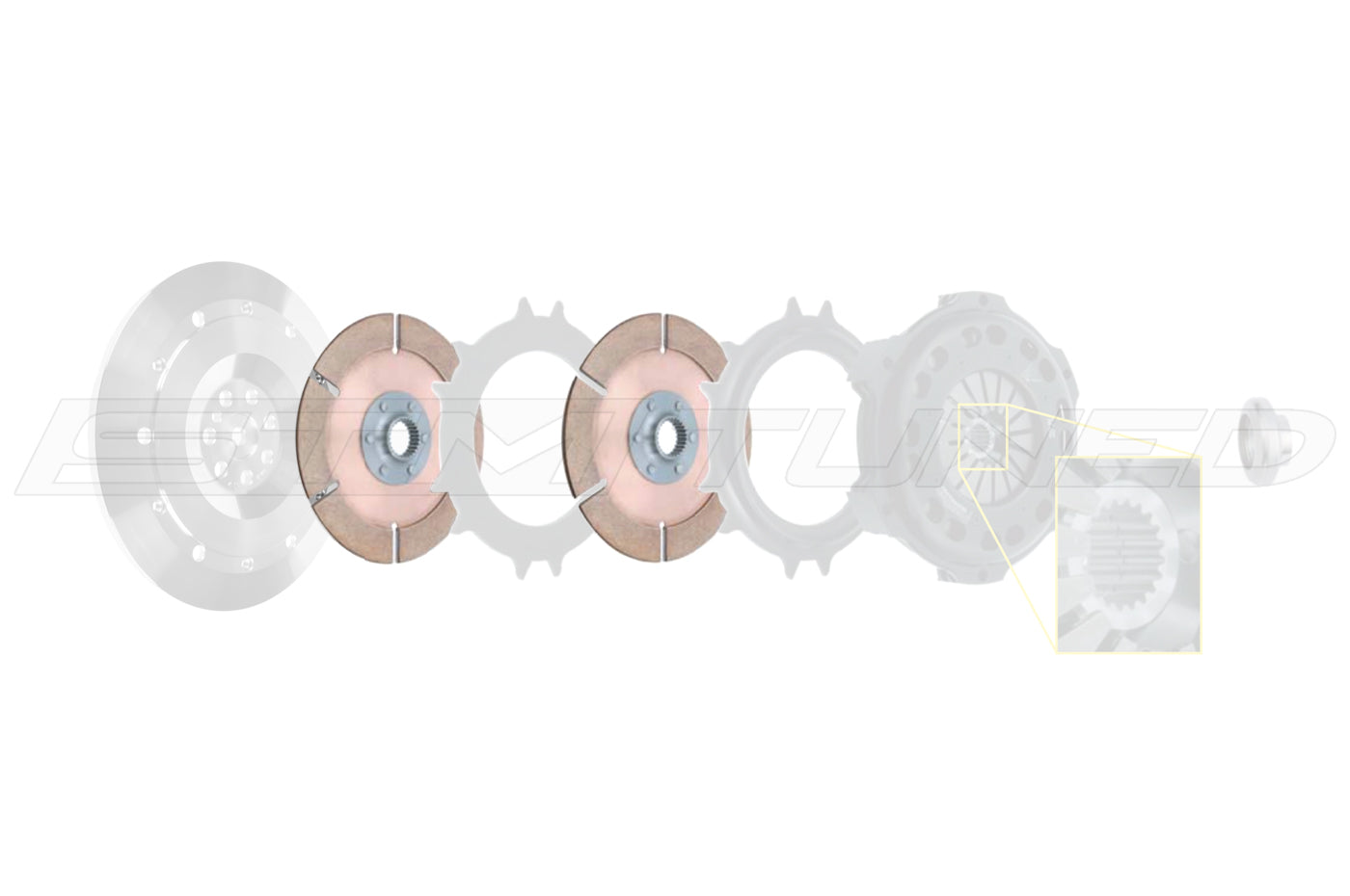 PTT Clutch Discs for Evo 7/8/9 (PJ226T63 PJ276T63 PJ236T63 PJ286T63)