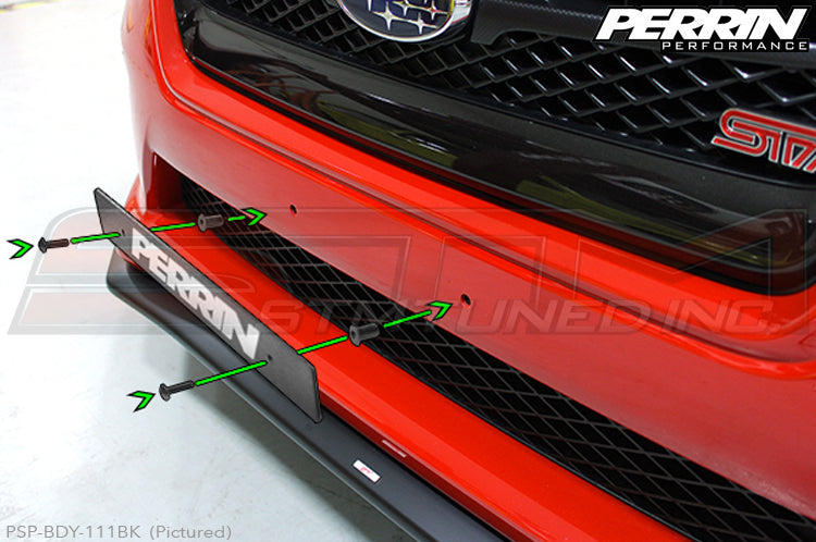 PERRIN Front License Plate Delete - 06-17 WRX/STi