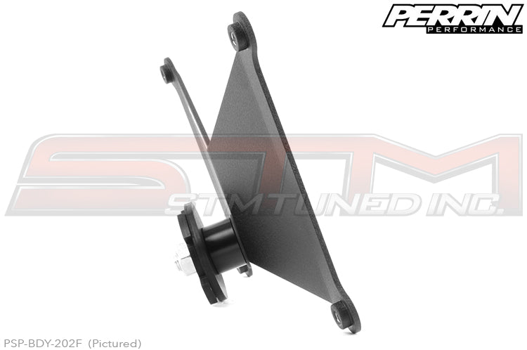 PERRIN Front License Plate Relocate Bracket (for FMIC / no bumper beam) - 2015-2017 WRX/STi