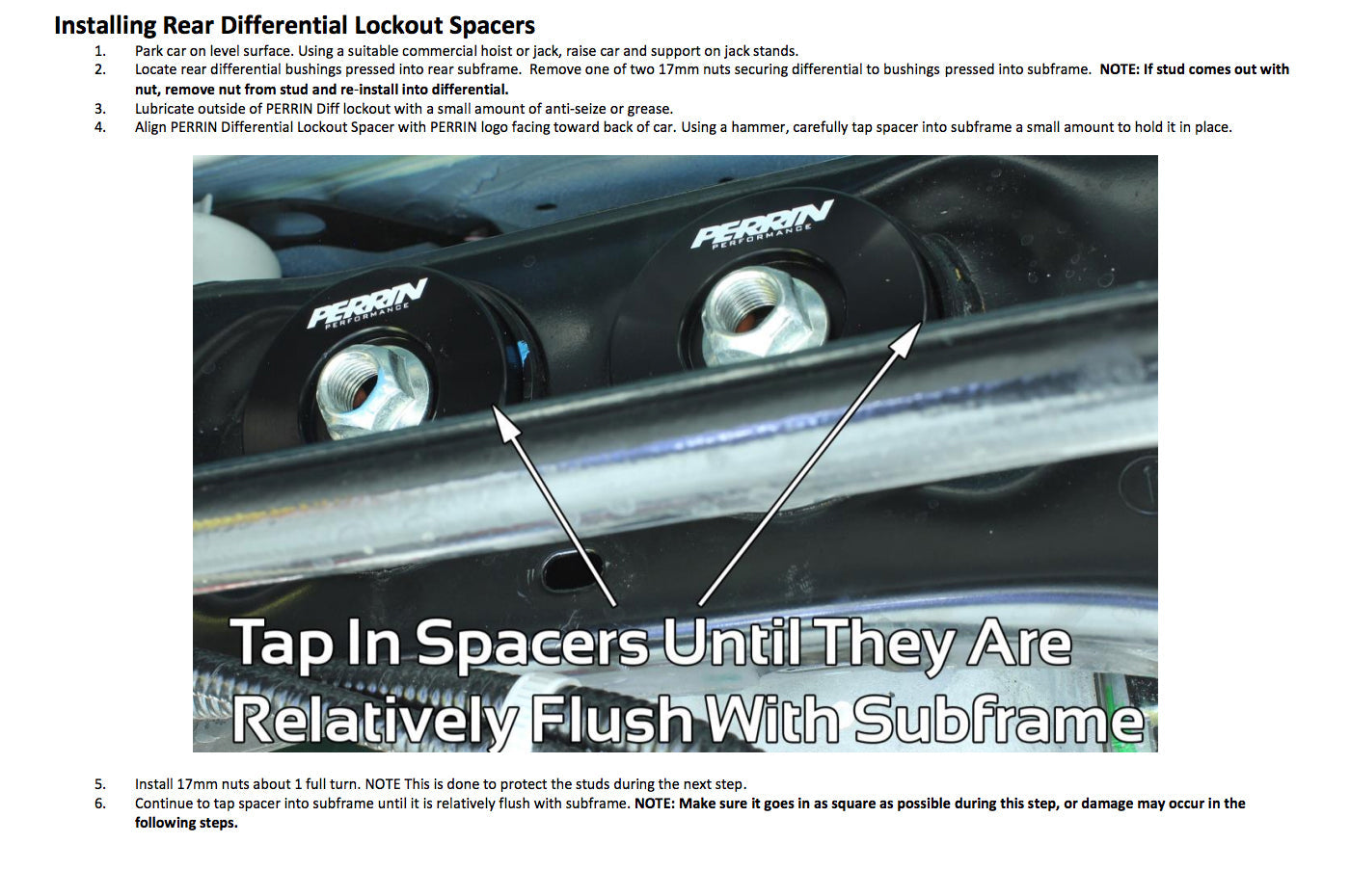 Perrin Diff Lockdown for 2008-2014 WRX/STi (PSP-SUS-535)