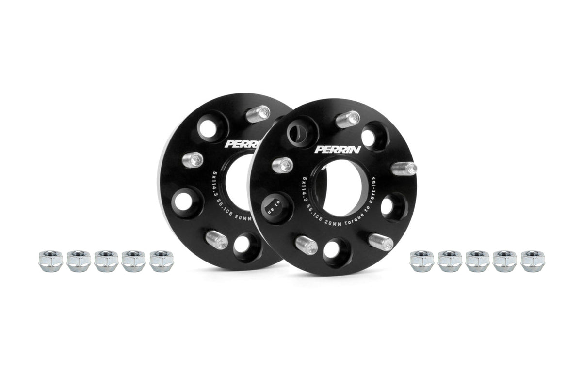 Perrin 20mm Wheel Spacers for 15-22 WRX / 04+STi (PSP-WHL-020BK)
