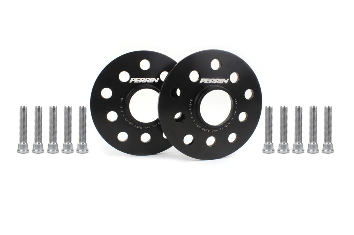 Perrin 7mm Wheel Spacers for WRX STi BRZ (PSP-WHL-107BK)