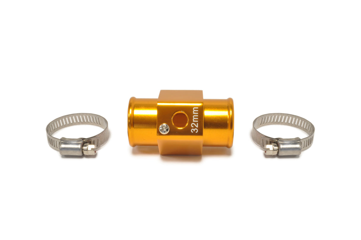 Prosport Water Temperature Sender Radiator Hose Adaptor 32mm Gold