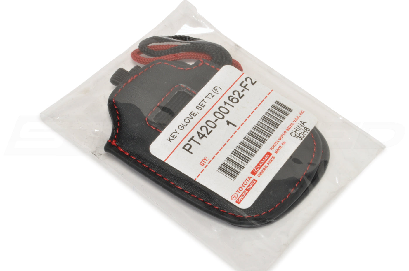 Lexus F Sport Black & Red Leather Key Gloves (PT420-00162-F2)