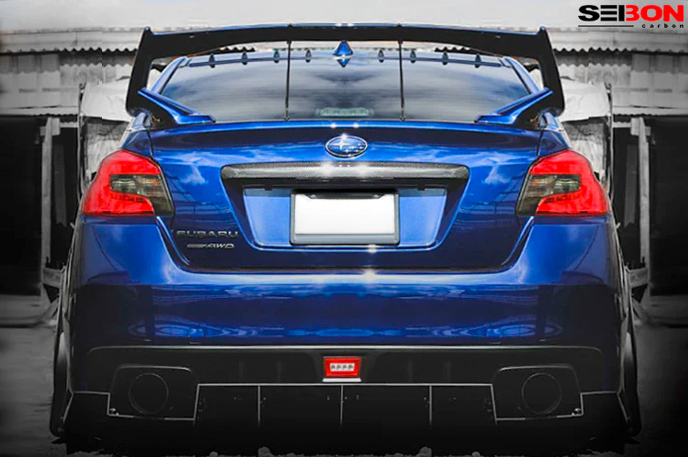 Seibon Carbon Fiber Trunk Garnish (Gloss) for 15-21 WRX/STi (RG15SBIMP)
