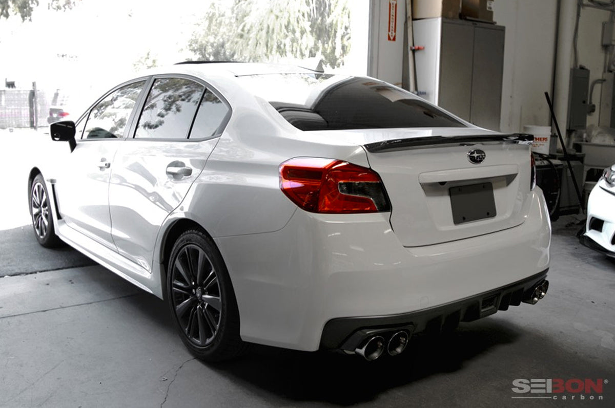 Seibon Carbon Fiber Low Spoiler for 2015-2020 WRX/STi (RS15SBIMP-OE)