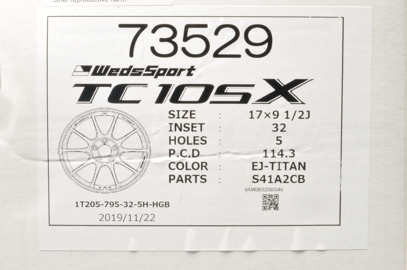 WedsSport TC105X Wheels in EJ Titan Finish