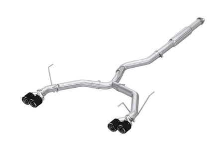 MBRP Cat-Back Dual Exit Race Exhaust for 2022+ WRX (S48083CF Carbon Fiber Tips)