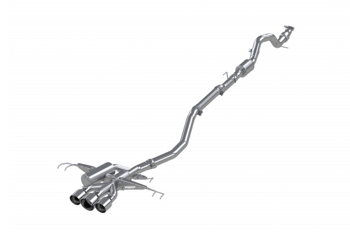 MBRP Cat-Back Triple Exit Exhaust for 17+ Civic Type R (with Stainless Tips S4901304)