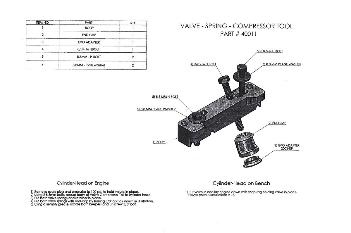 EuroExport 4G63 Valve Spring Compressor Tool (SC-40011)