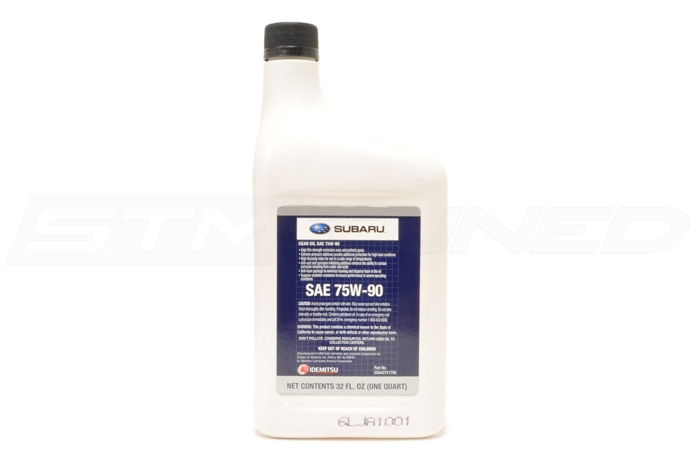 Subaru OEM 75w90 High Performance Gear Oil (SOA427V1700)